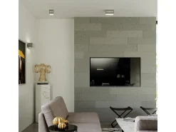 Sollux Lighting Plafón^Lámparas de techo Zorbo moderno de aluminio - 1 fuentes luminosas 4000K - L.10 x A.10 cm - Gris