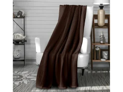 Best Soleil d'ocre Manta de franela 180x220 cm CALIN marrón, por Marru00f3n