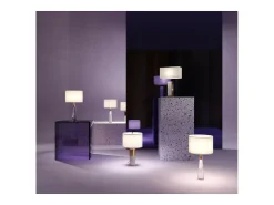 Clearance Maytoni Bianco Sobremesa Moderna Pantalla Latón E27 Camel