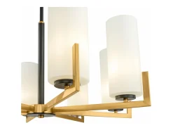 Discount Maytoni Fortano Moderna lámpara de araña de latón de 8 luces Fortano con pantalla de cristal Camel