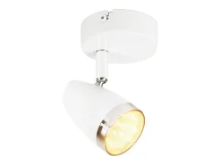 Sale NETTLIFE Foco de techo 1 llama 4W plafón orientable 350° salón Blanco
