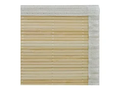 Discount Garden Furniture Noisiel Alfombra rectangular de bambú natural 80 x 300 cm Beige