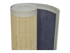 Best Garden Furniture Noisiel Alfombra rectangular de bambú natural 120 x 180 cm Beige