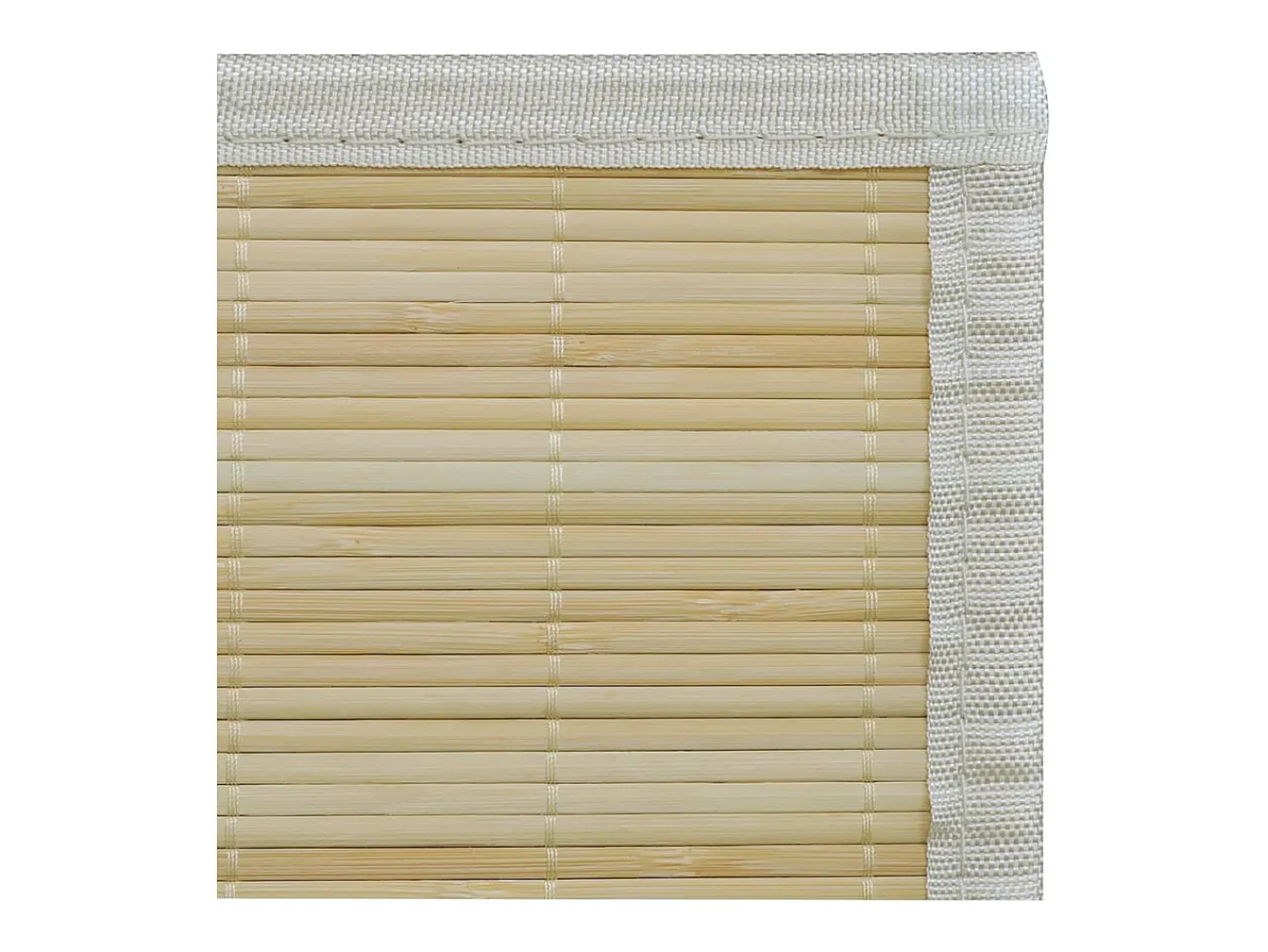 Best Garden Furniture Noisiel Alfombra rectangular de bambú natural 120 x 180 cm Beige