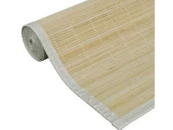 Best Garden Furniture Noisiel Alfombra rectangular de bambú natural 120 x 180 cm Beige