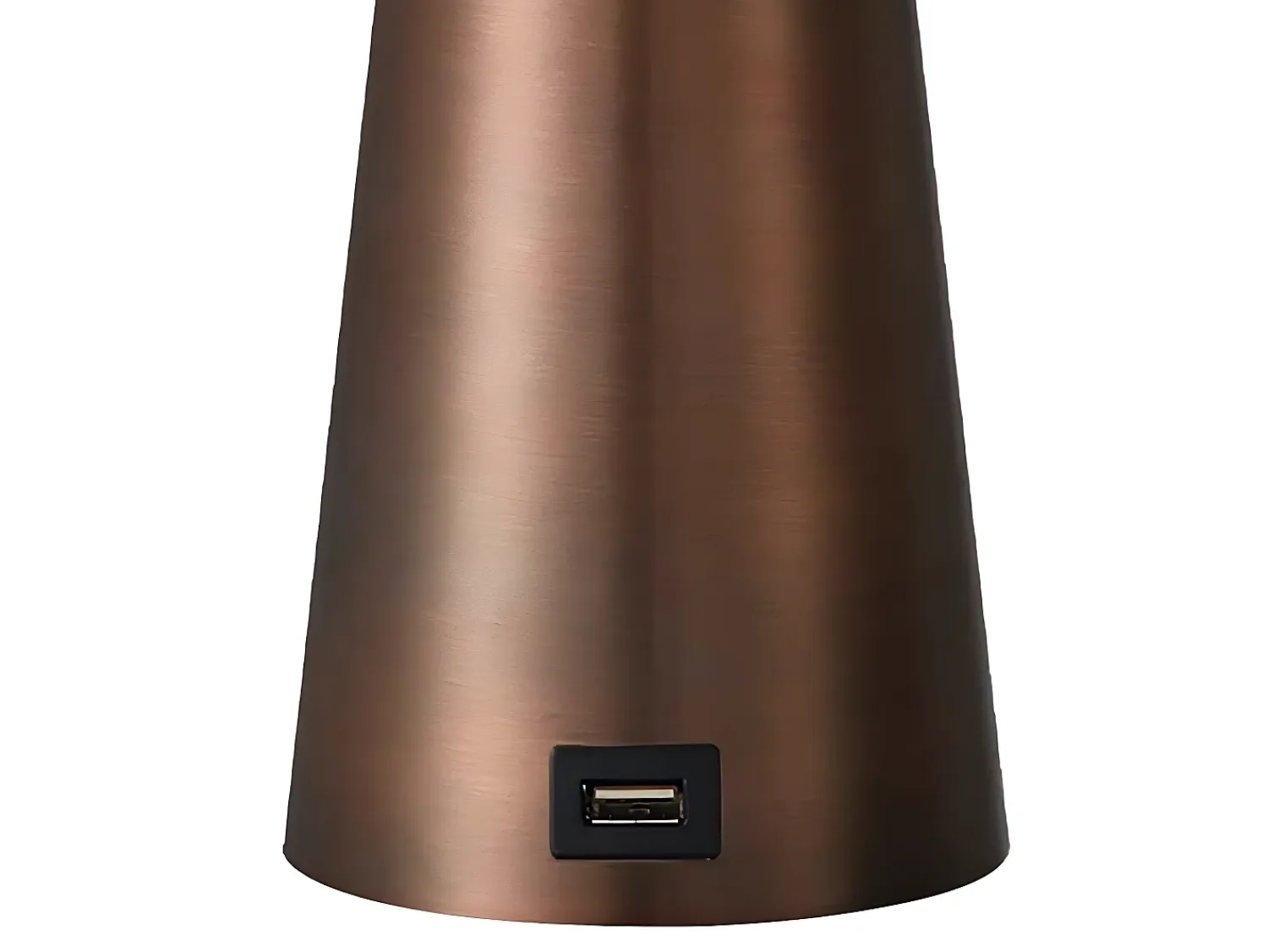 AKUNADECOR Lámpara De Mesa^Novedad En Sobremesa Con Puerto Usb Modelo Pearl Marron Marru00f3n