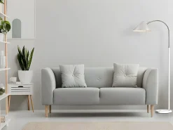 AKUNADECOR Lámpara De Pie^Novedad Lampara Pie Salon Empire Blanca De Estilo Vintage Blanco