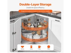 Organizador de Esquina SucceBuy en Forma de L, 71 cm, Transforme el Espacio de Almacenamiento de la Cocina