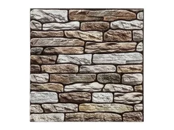 Clearance Atmosphera Pack de 2 stickers de pared piedra rojo 30x30 cm Topo