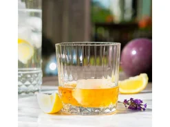 Bormioli Rocco Vaso^Pack de 6 vasos America 20's Bormioli 37cl con relieve Transparente