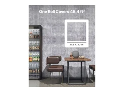 Clearance Papel Pintado Adhesivo de Pared SucceBuy, 40 cm x 15 m, Rollo Papel Pintado Autoadhesivo en Vinilo, Estilo Industrial Oscuro, para Revestimiento de Pared Gris