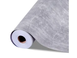 Clearance Papel Pintado Adhesivo de Pared SucceBuy, 40 cm x 15 m, Rollo Papel Pintado Autoadhesivo en Vinilo, Estilo Industrial Oscuro, para Revestimiento de Pared Gris