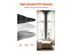 Outlet Papel Pintado Adhesivo de Pared SucceBuy, 40 cm x 10 m, Rollo Papel Pintado Autoadhesivo Vinilo, Motivo Textura Agrietada Negra, para Revestimiento de Pared Negro