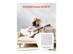 Papel Pintado^Papel Pintado Adhesivo de Pared SucceBuy, 45 cm x 10 m, Rollo Papel Pintado Autoadhesivo en Vinilo, Motivo Textura Madera Blanca, para Revestimiento de Pared Blanco