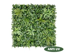 Online Vente-unique Pared vegetal sintética , protección anti-UV, pack de 1m², DELVIN Verde