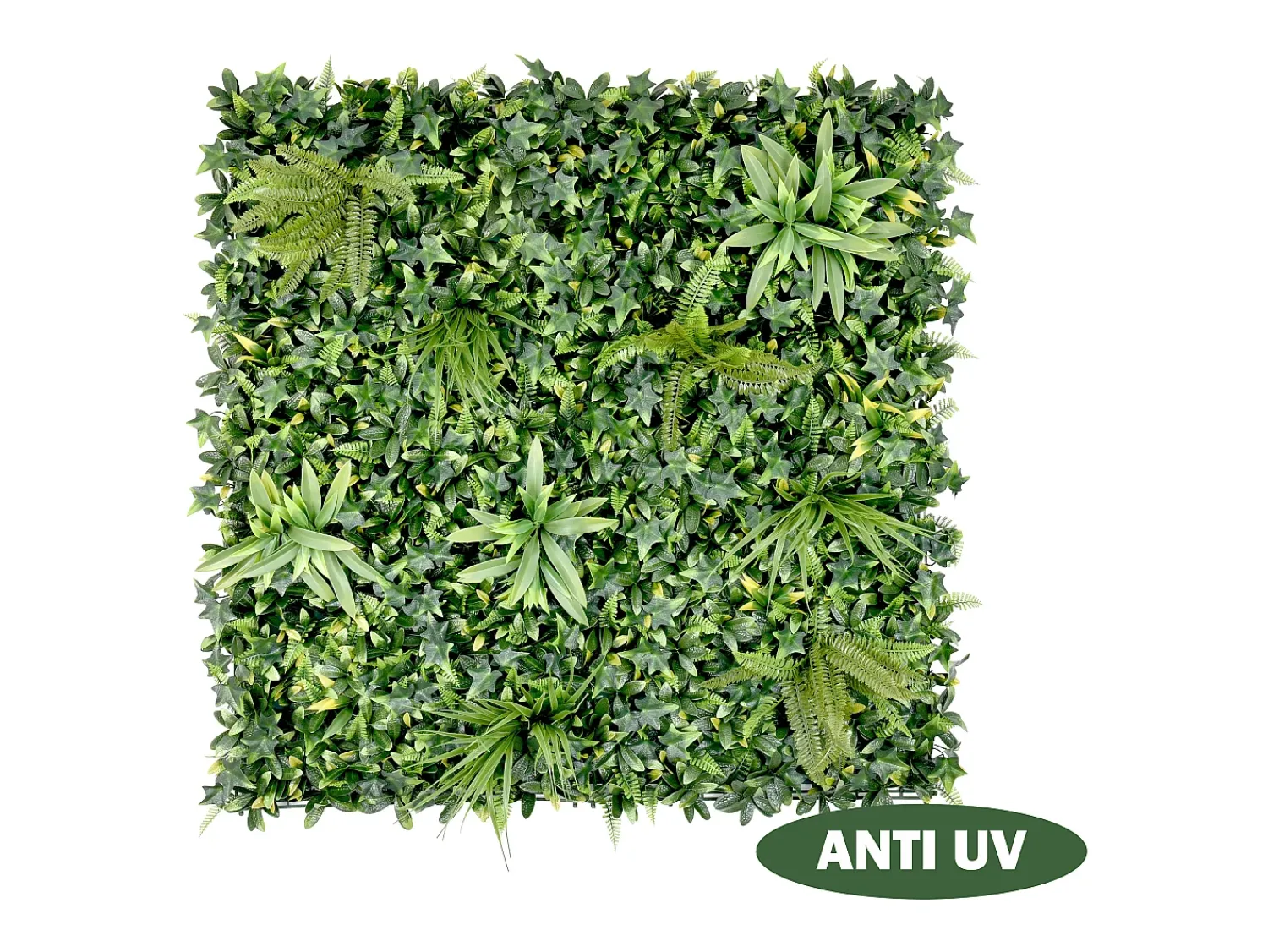 Online Vente-unique Pared vegetal sintética , protección anti-UV, pack de 1m², DELVIN Verde