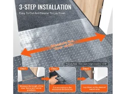 Sale Película de Protección de Alfombra, SucceBuy Alfombra Protectora para Gatos 38 cm × 1.10 m PVC Antiarañazos Antideslizante Transparente