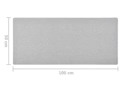 Best Garden Furniture Pelle Alfombra de pasillo 50x100 cm Gris claro