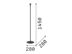 Piantane - Lampade Da Terra Set Metallo Cromo 1 Luce E27