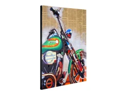 Pintura al óleo moto pintada a mano