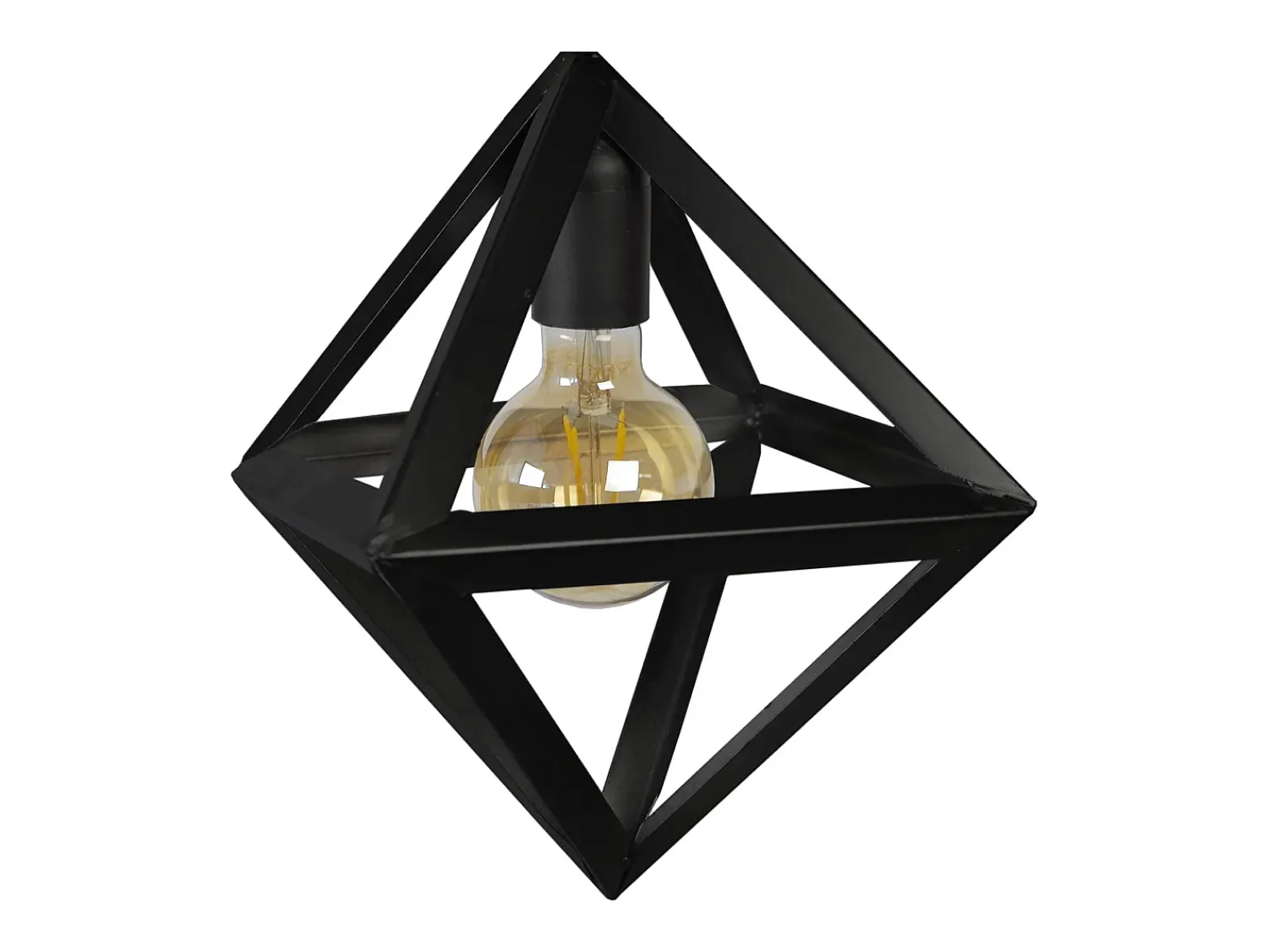 TOSEL Plafón^Plafón ,metal, ,A32xD30xP30cm Negro