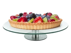 Lily Cook Plato de pastel y queso Transparente