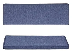 Discount Garden Furniture Prolenta Premium - Alfombras de peldaños de escalera 15 uds 65x21x4 cm Azul