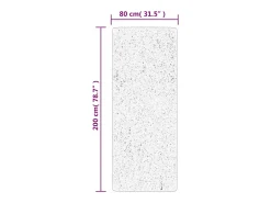 Best Garden Furniture Prolenta Premium - Alfombra de pelo corto suave lavable HUARTE arena 80x200 cm Marru00f3n