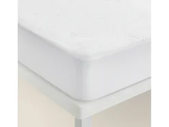 Clearance PIKOLIN Protector Colchón Hotel 140x196cm| HOME| Extra suave| 32cm Blanco