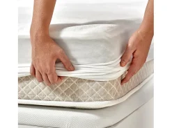 Clearance PIKOLIN Protector Colchón Hotel 140x196cm| HOME| Extra suave| 32cm Blanco