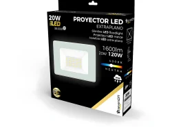 7H SEVENON Iluminación Exterior^Proyector LED 20W Ultraslim de Exterior IP65 Orientable 4000K 30000H 7hSevenOn Blanco