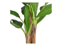 Árbol bananero artificial con macetero 175 cm verde ES213745