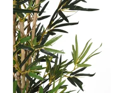 Árbol de bambú artificial con 1104 hojas verde 180 cm ES112338