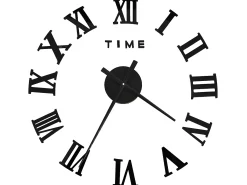 Sale Reloj 3D de pared con diseño moderno 100 cm XXL ES405481 Negro