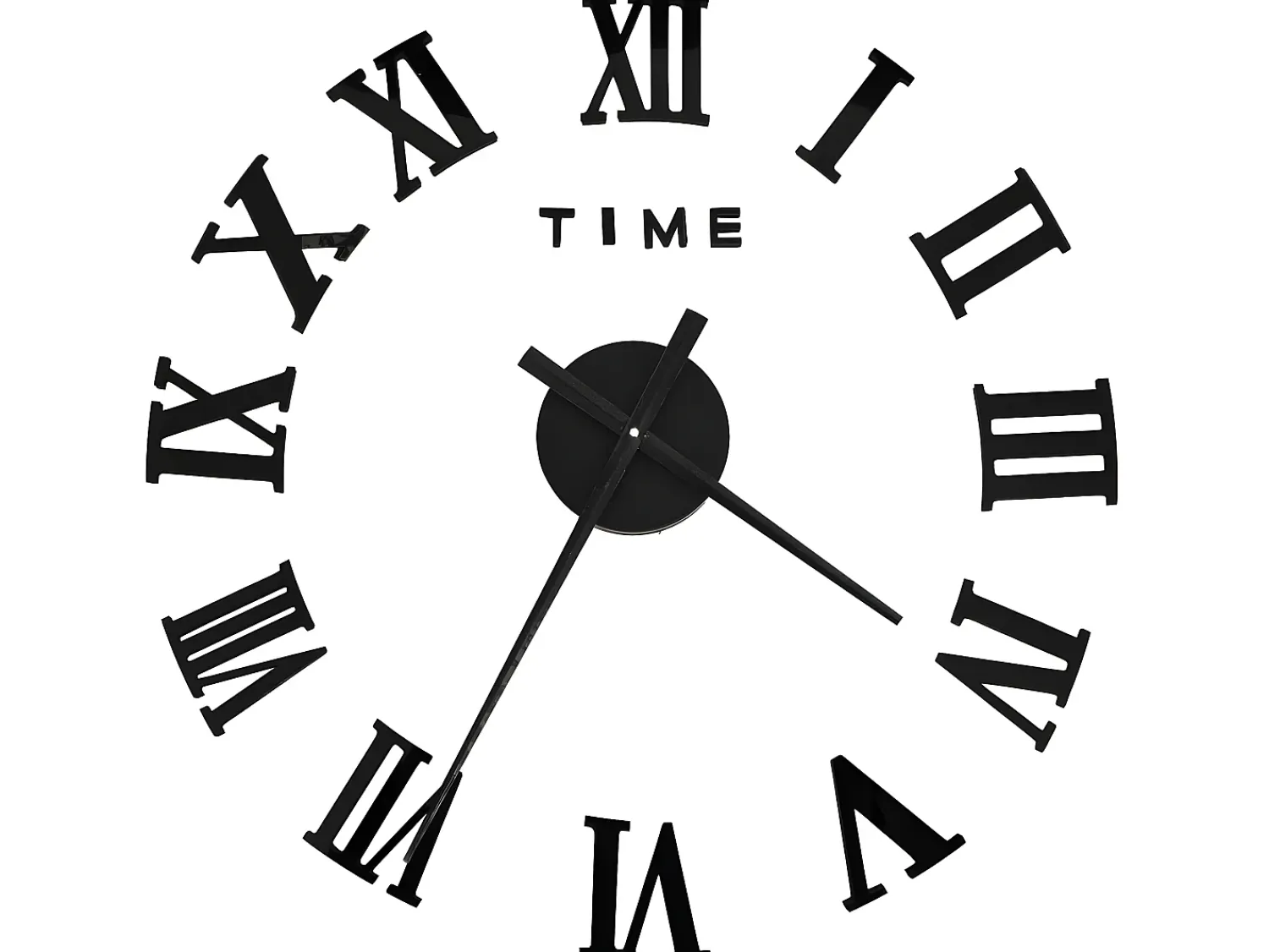 Sale Reloj 3D de pared con diseño moderno 100 cm XXL ES405481 Negro