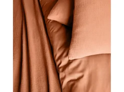 Ropa de cama de gasa de algodón terracota