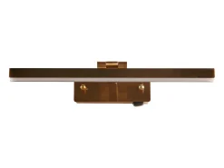 Aplique Para Pared^Searchlight Corfu Lámpara para cuadros de 40 cm, metal de latón satinado Camel