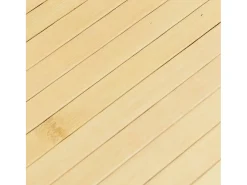 Clearance Garden Furniture Senad Alfombra cuadrada bambú color natural claro 100x100 cm Beige