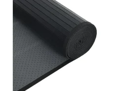 Clearance Garden Furniture Senad Alfombra rectangular bambú 70x100 cm Negro