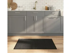 Clearance Garden Furniture Senad Alfombra rectangular bambú 70x100 cm Negro