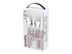 Amefa Cubierto^Set de 24 cubiertos Eclat acero inoxidable Rosa