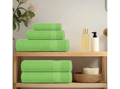 Set de 12 toallas Ariel 360 gramos algodón verde