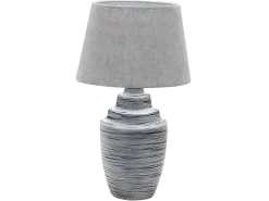 AKUNADECOR Lámpara De Mesa^Sobremesa Con Pantalla Modelo Tui 1 Luz Gris