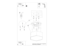 Sollux Lighting Plafón^Sunde Plafón Decorativo Empotrado, , 13,5cm Blanco