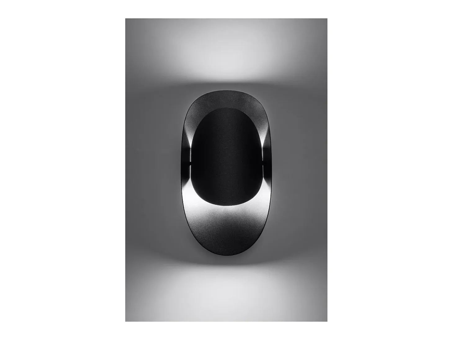 Sollux Lighting Tear Aplique Up & Down, Negro, 1x G9