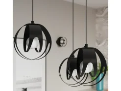 Sollux Lighting Tulos Lámpara de Techo Colgante Bar, Negro, 3x E27