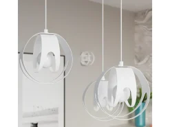 Sollux Lighting Tulos Plafón Colgante Cluster, Blanco, 3x E27