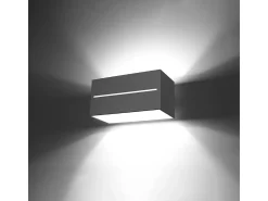 Sollux LOBO MAXI - 2 Light Up Down Flush Wall Gris claro