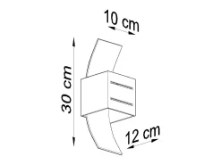 Sollux LORETO - 1 luz de pared, negro, G9