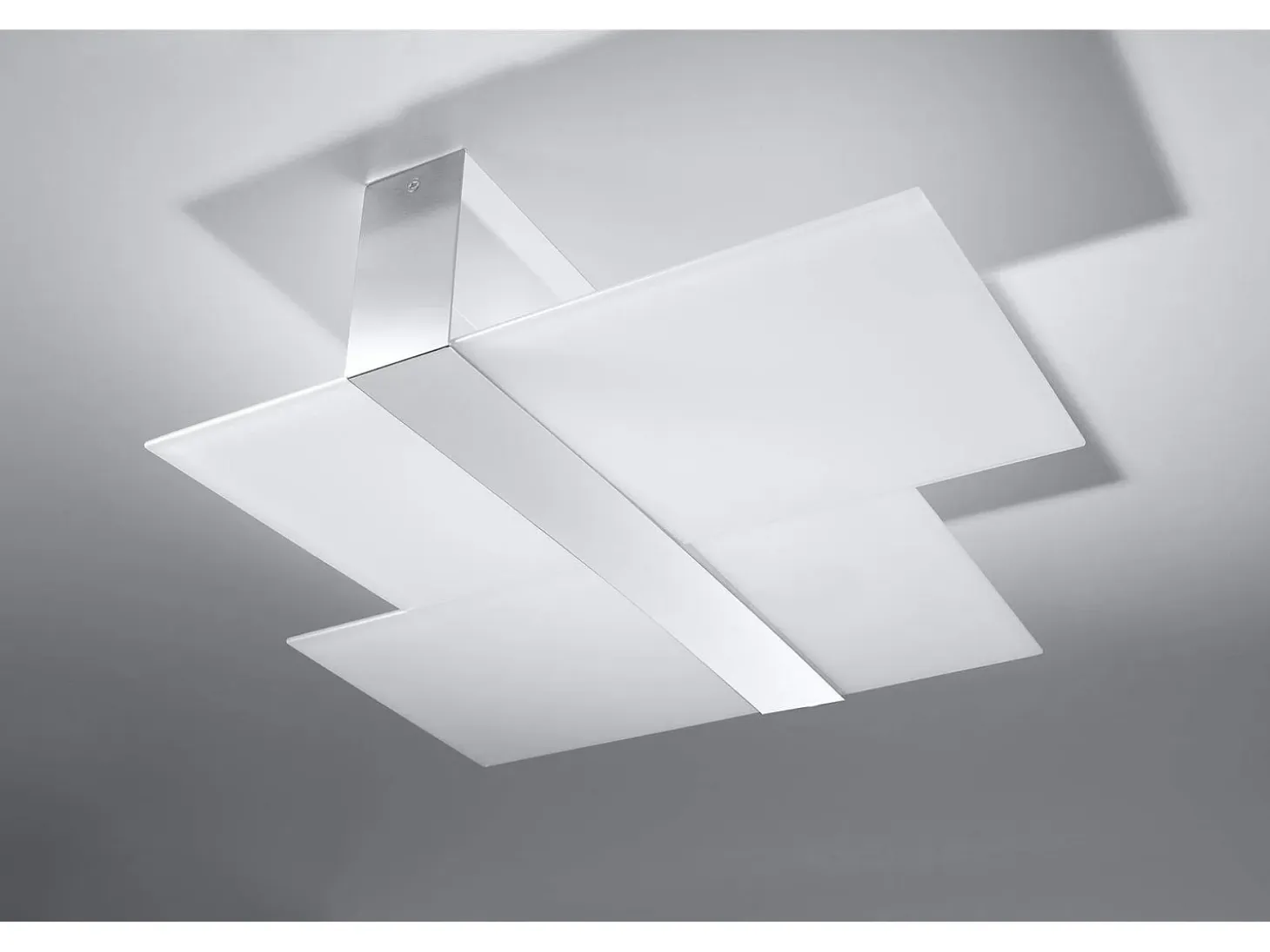 Sollux MASSIMO - Lámpara de empotrar decorativa de 2 luces Blanco, Cromado, E27